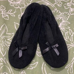 All Black Slippers